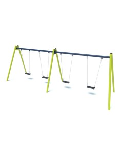 Playground - Quadrilateral swing with flat seats