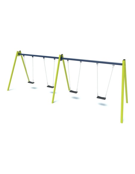 Playground - Quadrilateral swing with flat seats