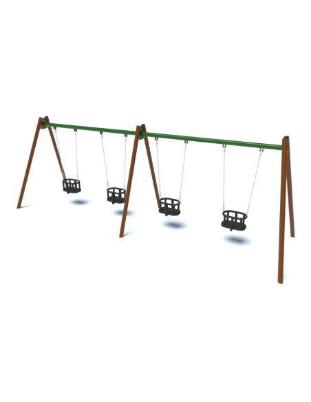 Žaidimų aikštelė - Keturių vietų sūpynės