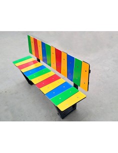 Playground - Colored HDPE bench