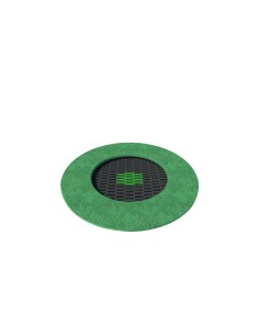 Trampolines - SMALL KRATER above ground trampoline for playground 2