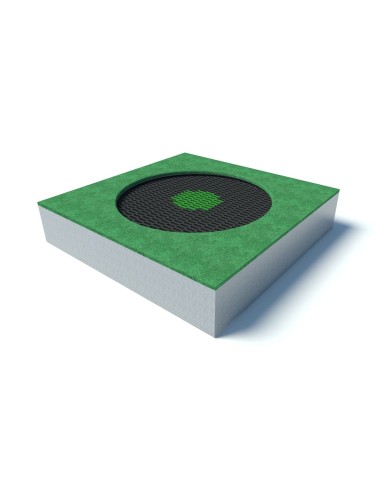 Trampolines - Above-ground trampoline LARGE Square CRATER
