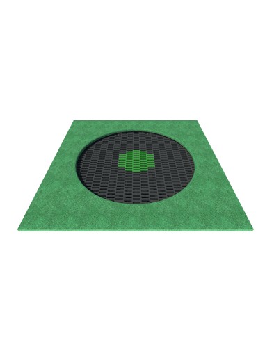 Trampolines - Above-ground trampoline LARGE Square CRATER