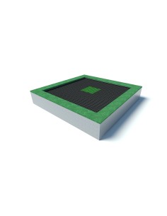Trampolines - Above-ground trampoline KOLOS for playground, 205 x 205 cm