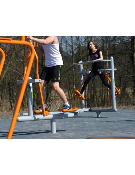 Lauko treniruokliai - Bėgikas – lauko treniruoklių salė