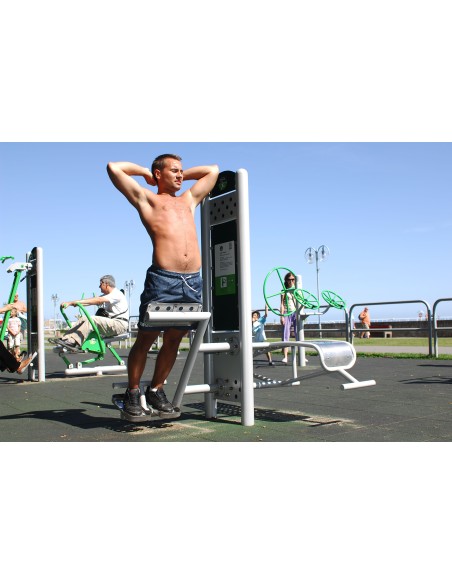 Outdoor exercise equipment - Single back straightener - outdoor gym