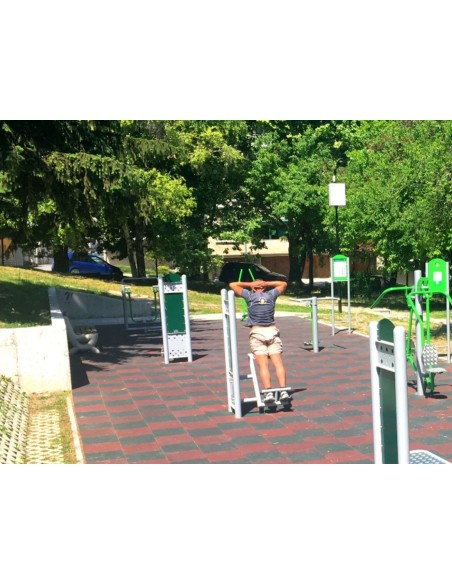 Outdoor exercise equipment - Single back straightener - outdoor gym
