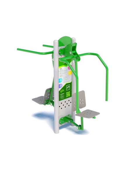 Lauko treniruokliai - Viršutinis pakėlimas + Spaudimas sėdint ant pilono - STARMAX