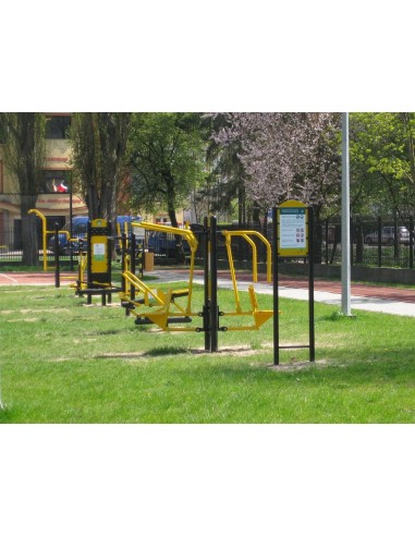 Lauko treniruokliai - Viršutinis pakėlimas + Spaudimas sėdint ant pilono - STARMAX