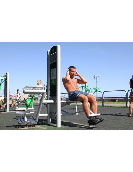 Lauko treniruokliai - Vienvietis suoliukas – lauko treniruoklių salė