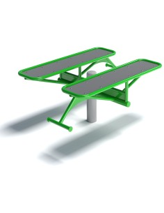 Outdoor exercise equipment - Double bench - outdoor gym