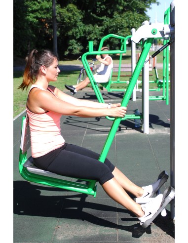 Lauko treniruokliai - Dvigubas pėdų presas – lauko treniruoklių salė