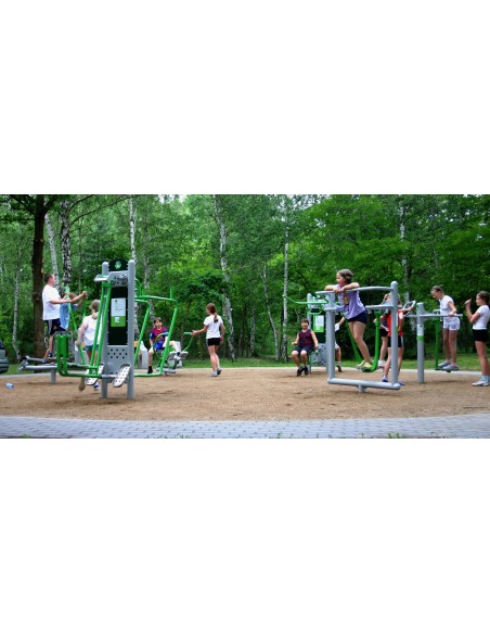 Спортивное оборудование для занятий на открытом воздухе - комбинезон + степпер - тренажерный зал на открытом воздухе