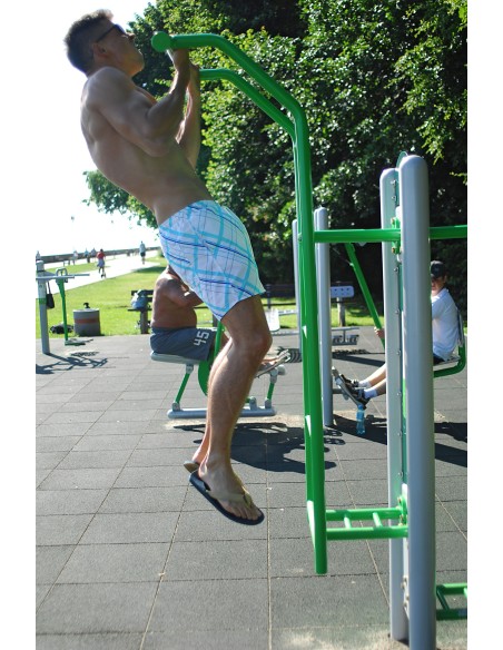 Lauko treniruokliai - Kojos pakėlimas + kopėčios - lauko treniruoklių salė