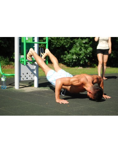 Lauko treniruokliai - Kojos pakėlimas + kopėčios - lauko treniruoklių salė
