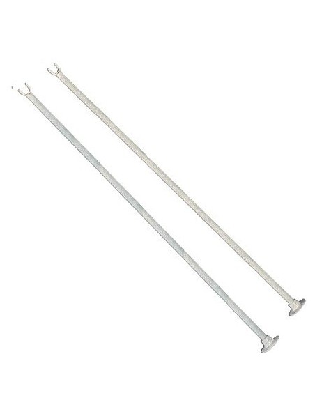 Steel tennis net holders