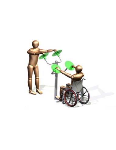 Outdoor exercise equipment - Tai Chi wheel - integrative gym
