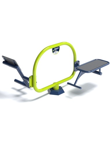 Outdoor exercise equipment - Bench + back straightener