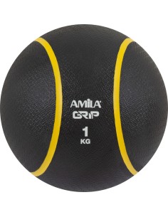 Медицинский мяч с утяжелителем AMILA "MEDICINE GRIP BALL"