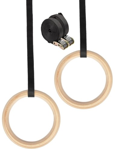 Mediniai gimnastikos žiedai VIRTUFIT