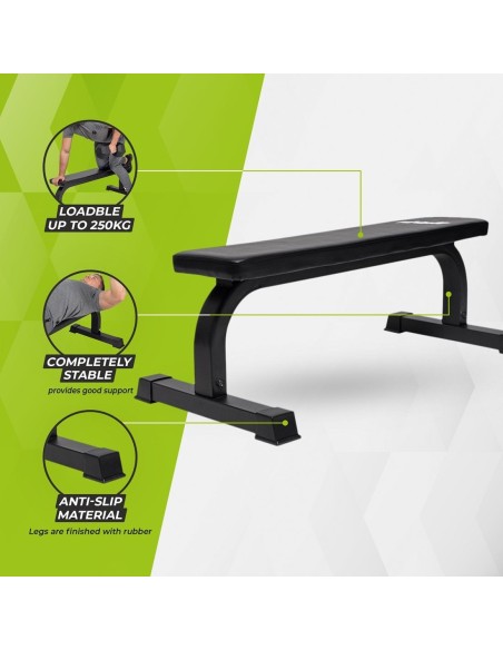 Treniruočių suolas VIRTUFIT "Flat Weight Bench"