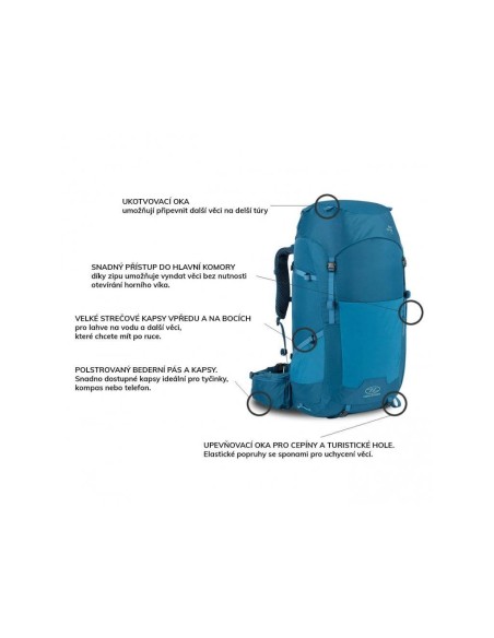 Rucksack BEN NEVIS, Women 65 pilka