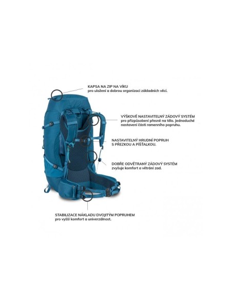 Rucksack BEN NEVIS, Women 65 pilka