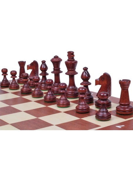 Wooden chess "TOURNAMENT No.6" (CH96 SET BROWN DQ)