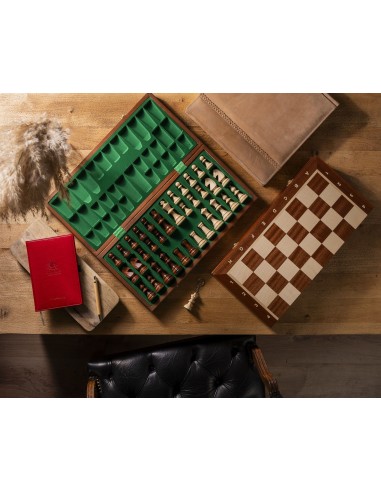 Wooden chess "TOURNAMENT No.6" (CH96 SET BROWN DQ)