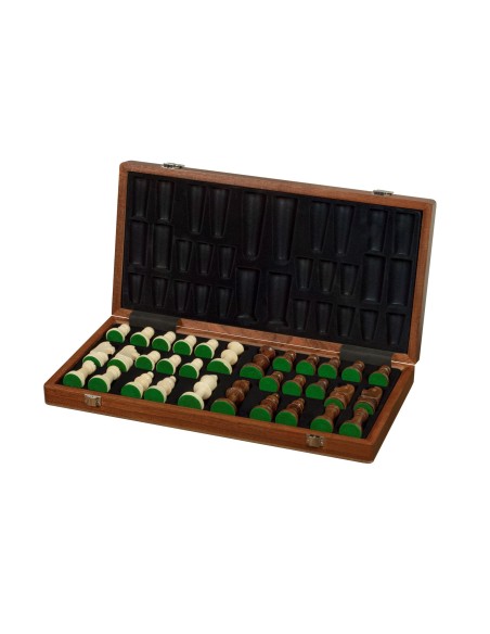 Mediniai šachmatai "TOURNAMENT No.5 Exclusive" (CHW18 ART SET SAPELE))