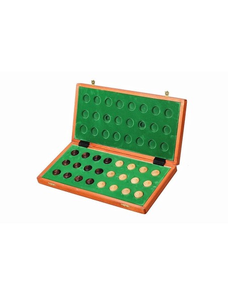 Wooden checkers Sunrise "CHECKERS 64 FIELDS" (CHW81 INTARSY)