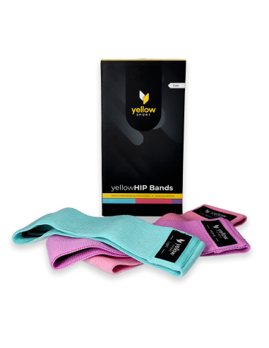 Tekstilinių gumų-kilpų komplektas Yellow (3 vnt.)