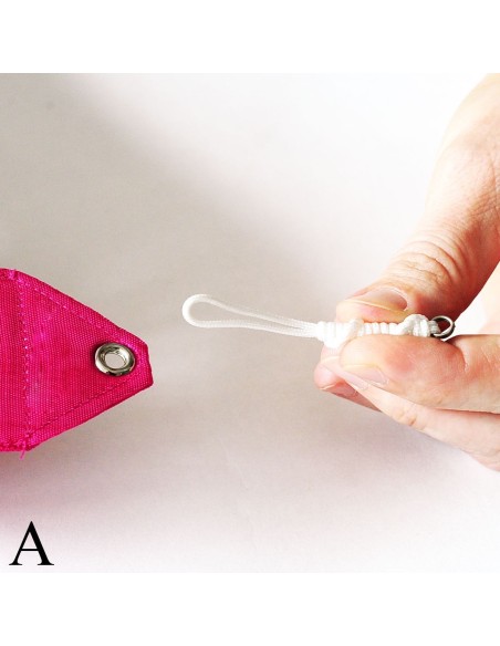 Braided ribbon holder with ring PASTORELLI