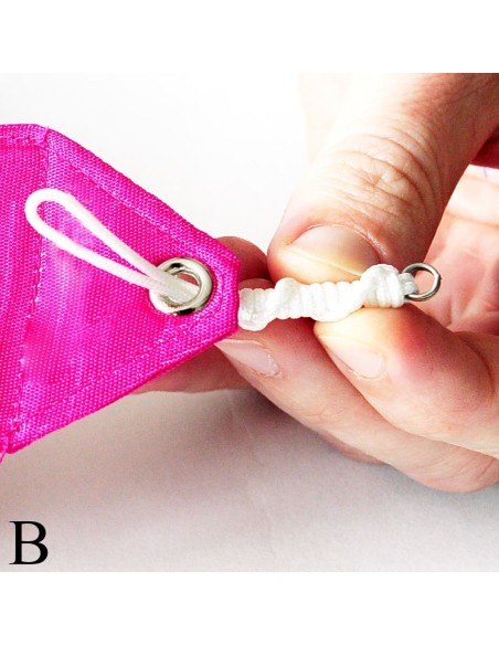 Braided ribbon holder with ring PASTORELLI