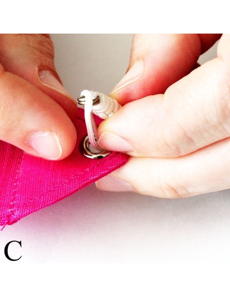 Braided ribbon holder with ring PASTORELLI