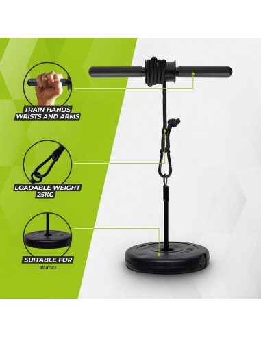 Riešo treniruoklis VIRTUFIT "PRO WRIST ROLLER"