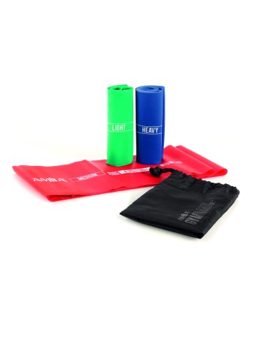 Elastinių mankštos juostų rinkinys AMILA "GYM BAND" (3 vnt.)