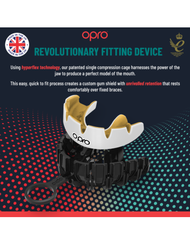 Dantų apsauga OPRO GOLD BRACES ADULT 10+ (juoda)