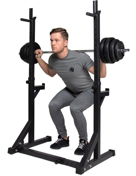 Reguliuojamas štangos spaudimo ir pritūpimų stovas VIRTUFIT "Adjustable Squat Rack"