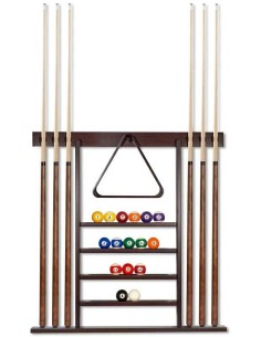 Billiard cue and ball rack "Standard 6"