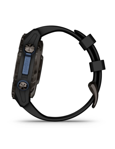 Descent™ Mk3i – 51mm Tamsiai pilkas, DLC titanas, su juodu silikoniniu dirželiu ir siųstuvu-imtuvu „Descent T2“