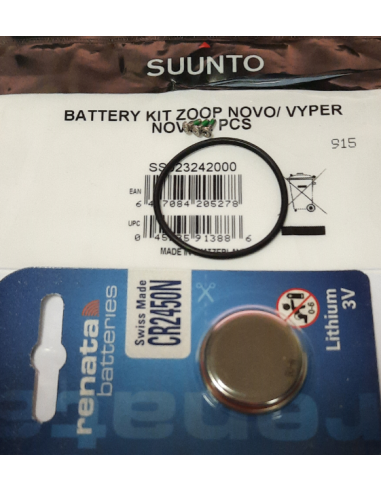 SUUNTO ZOOP NOVO/VYPER NOVO battery with gasket