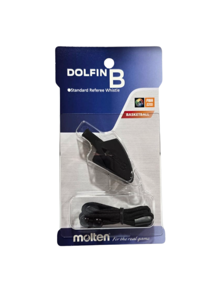 Whistle MOLTEN "DOLFIN B" with adjustable cord (black)