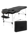 Aliuminis masažo stalas 4FIZJO 60 cm (juodas)
