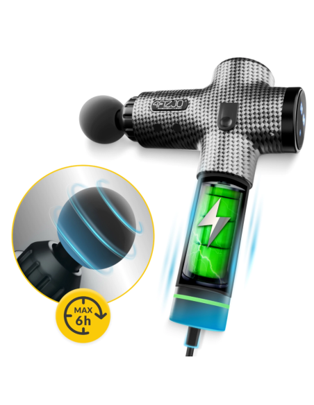 Masažo pistoletas 4FIZJO "MASSAGE GUN ULTRA COOL EDITION"