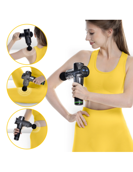 Masažo pistoletas 4FIZJO "MASSAGE GUN ULTRA COOL EDITION"