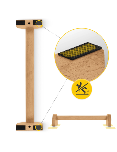 Medinės atsispaudimų rankenos 4FIZJO (pora)
