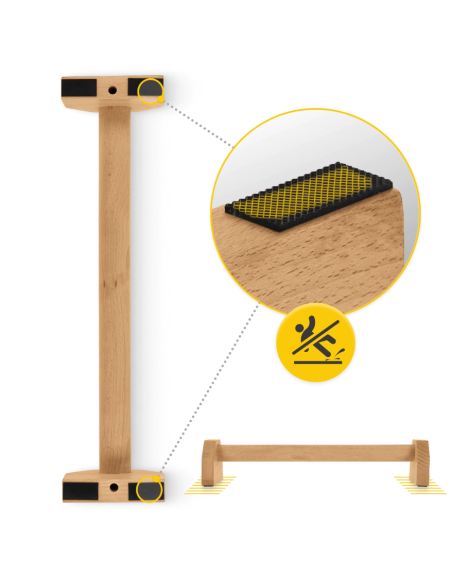 Medinės atsispaudimų rankenos 4FIZJO (pora)