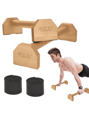 Medinės atsispaudimų rankenos 4FIZJO (pora)