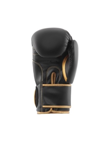 "Royal" bokso pirštinės Top - Black (natūrali oda)